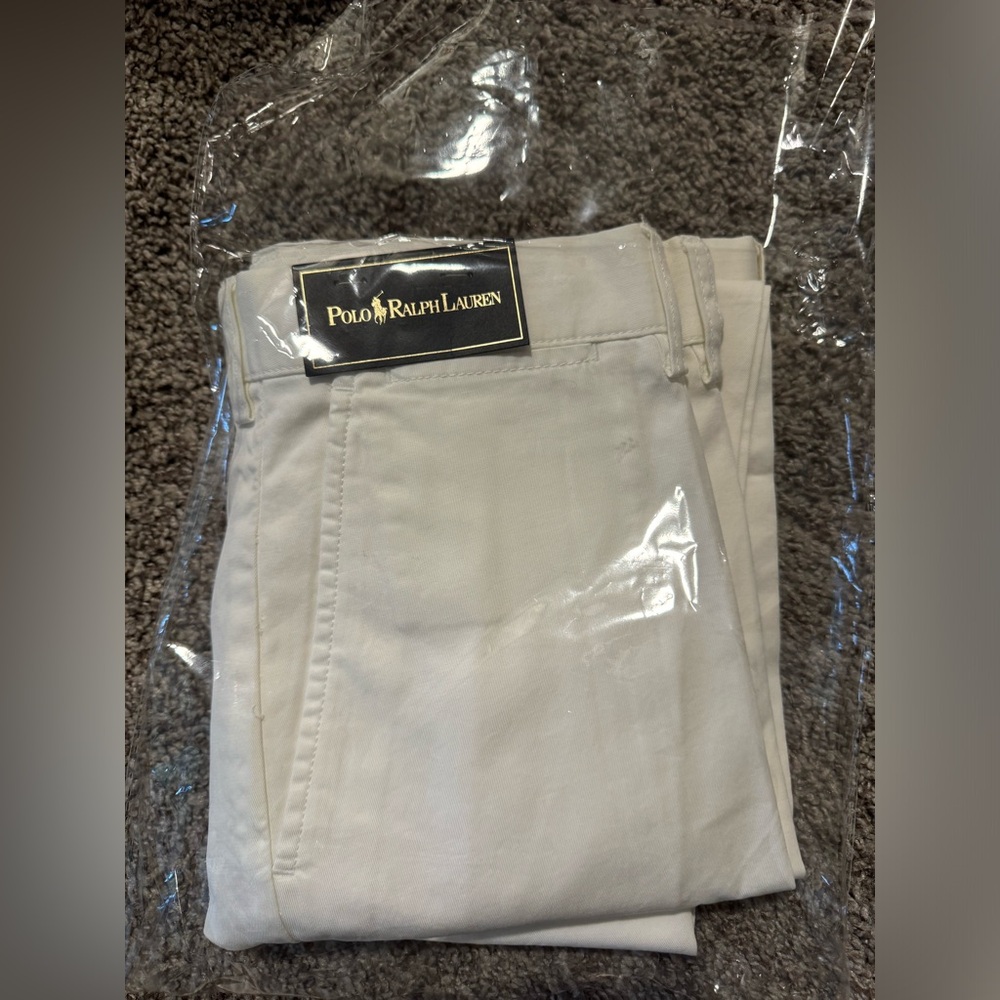 Men’s White Polo Ralph Lauren Pants